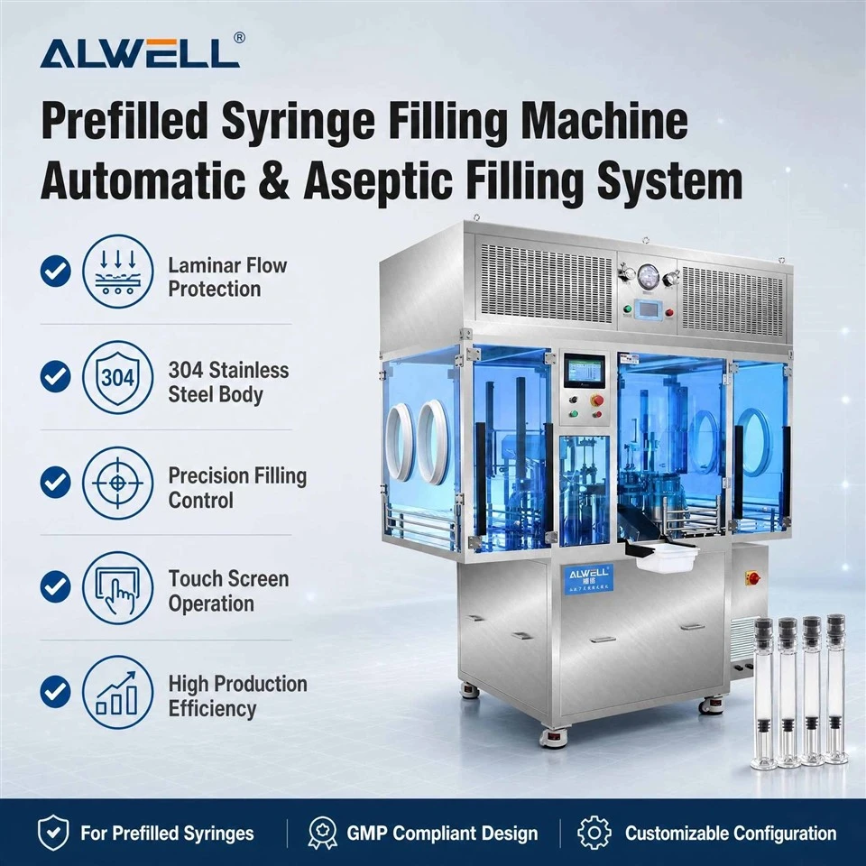 Automatic Syringe Liquid Filling And Stoppering Machine